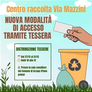 DISTRIBUZIONE TESSERA ACCESSO STAZIONE ECOLOGICA