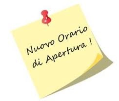 Nuovi orari di apertura al pubblico dal 05/02/2024