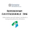 REFERENDUM 4/12/2016 - ELETTORI VOTANTI ALL'ESTERO